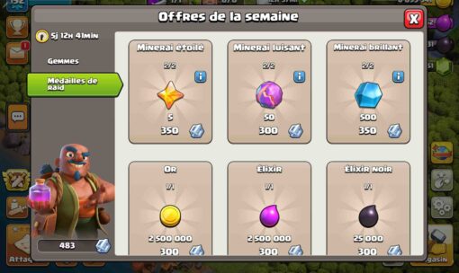 Achat compte clash of clans