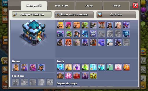Achat compte clash of clans