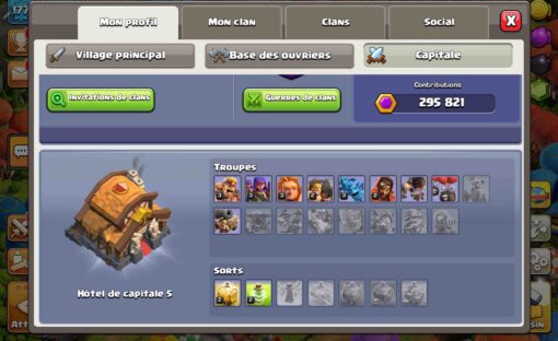 Achat compte clash of clans