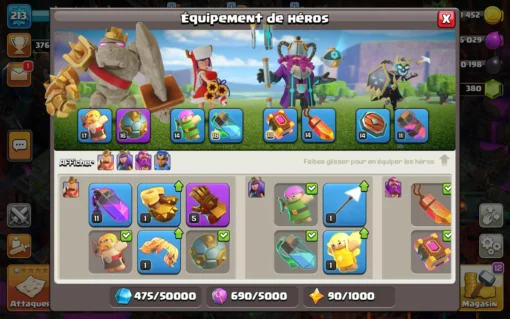 Acheter compte clash of clans