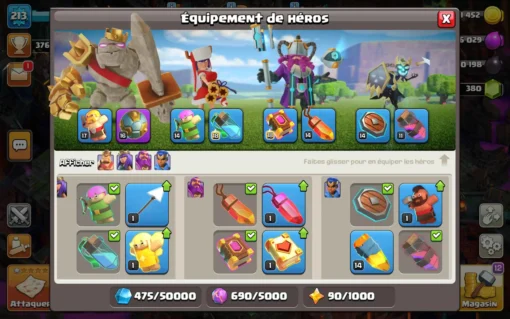 Acheter compte clash of clans