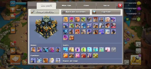 Achat compte clash of clans