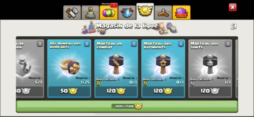 Achat compte clash of clans