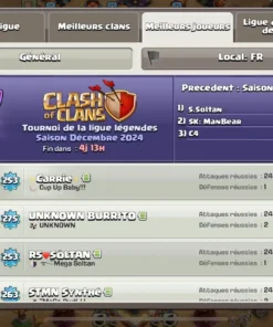 Achat compte clash of clans