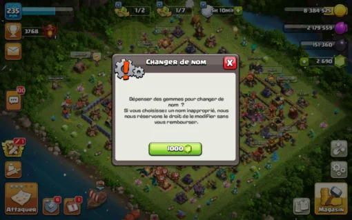 Vendre compte clash of clans
