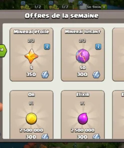 Vendre compte clash of clans