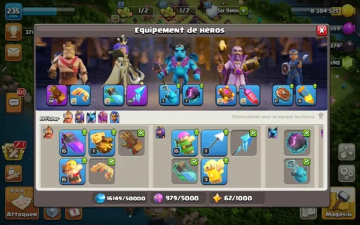 Vendre compte clash of clans