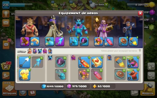 Vendre compte clash of clans