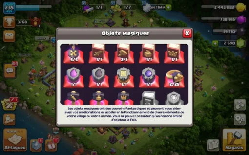 Vendre compte clash of clans