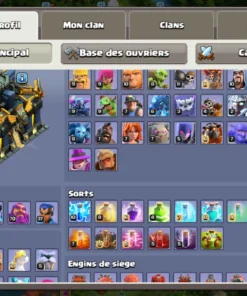Vendre compte clash of clans